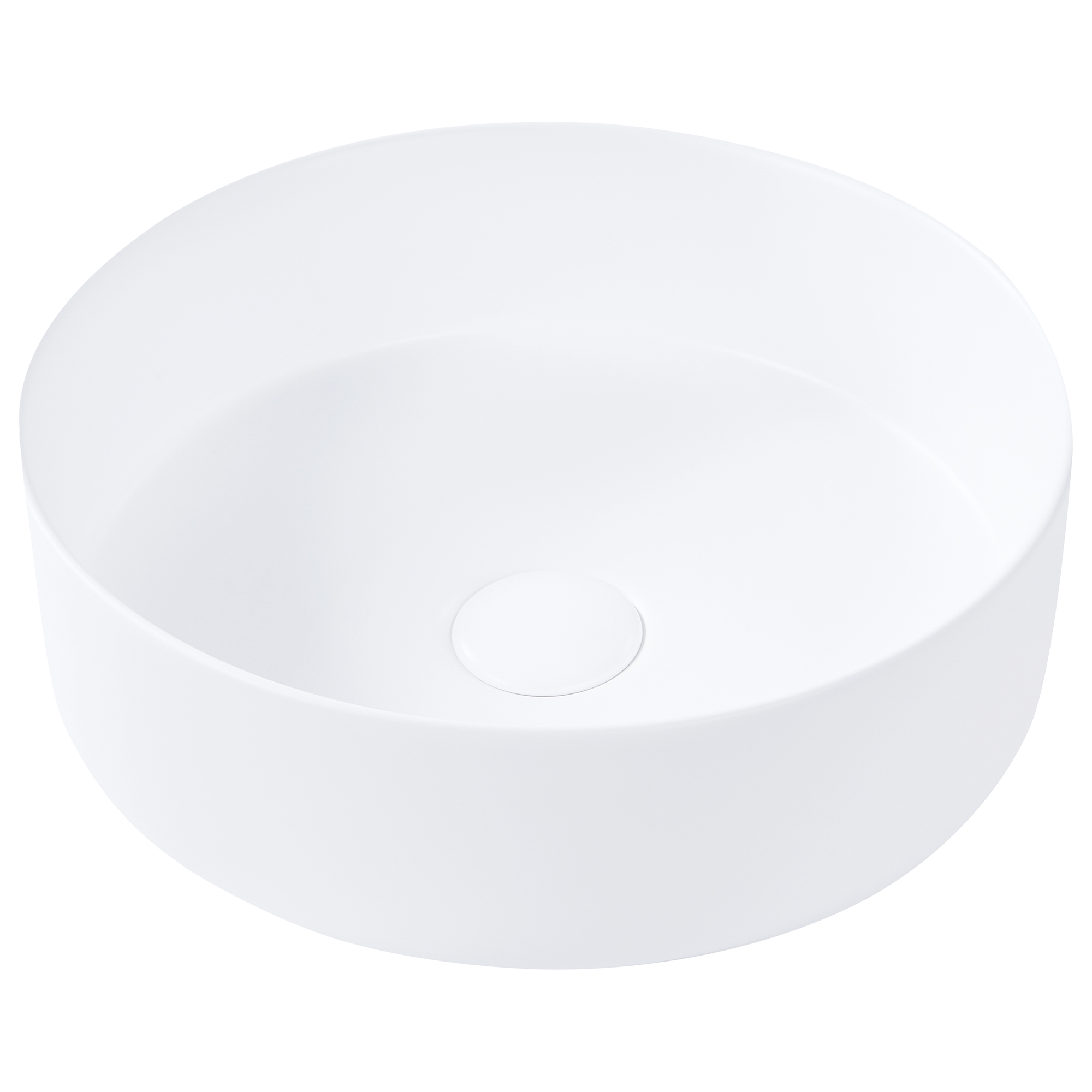 Tvättställ för bänkskiva CALIG ⌀ 36 cm Keramik Off-White
