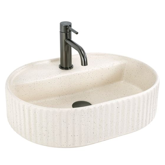REA Bänkskål Marcela 50 Vanilla Beige, 50x35,5x13,5cm