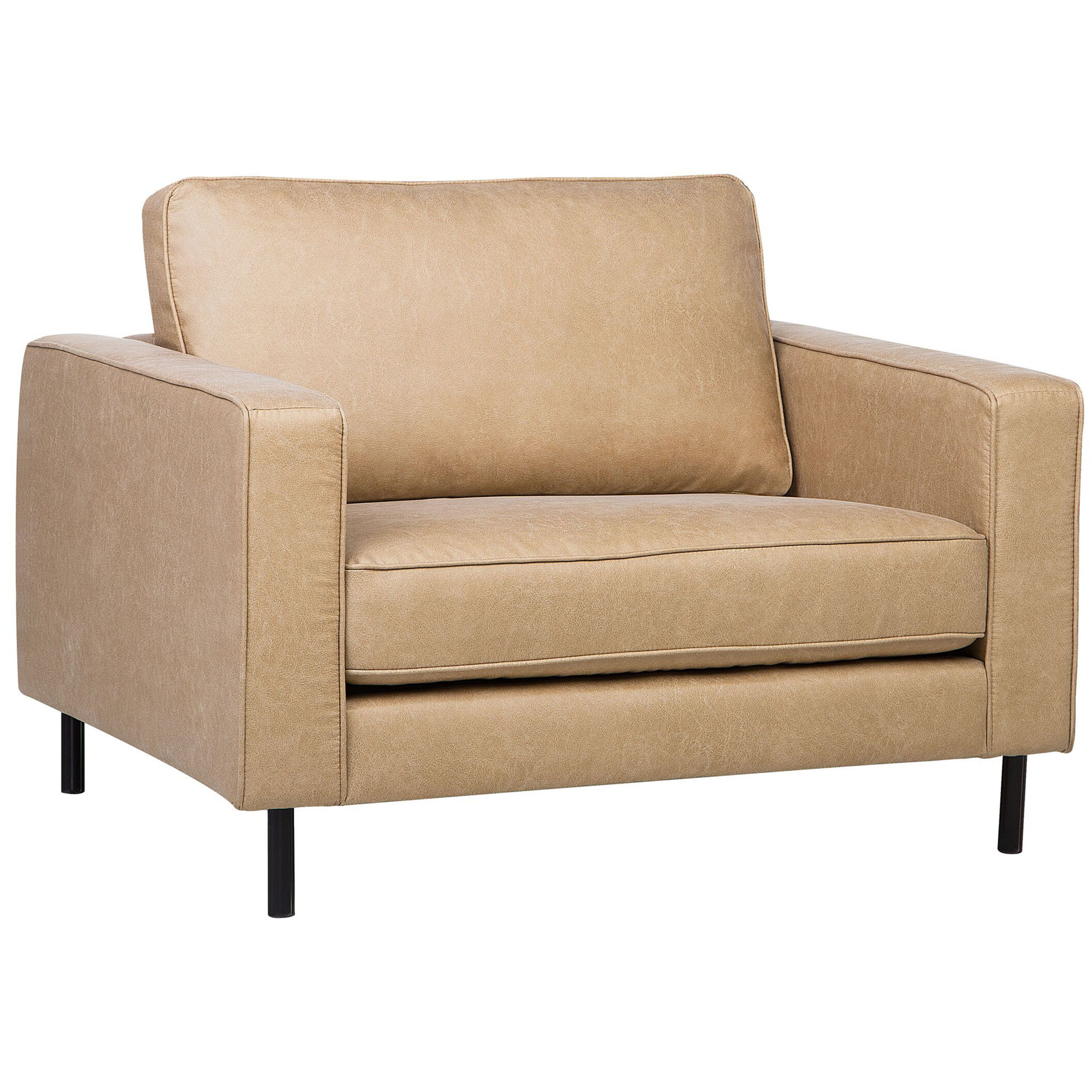 Fåtölj SAVALEN Konstläder Beige