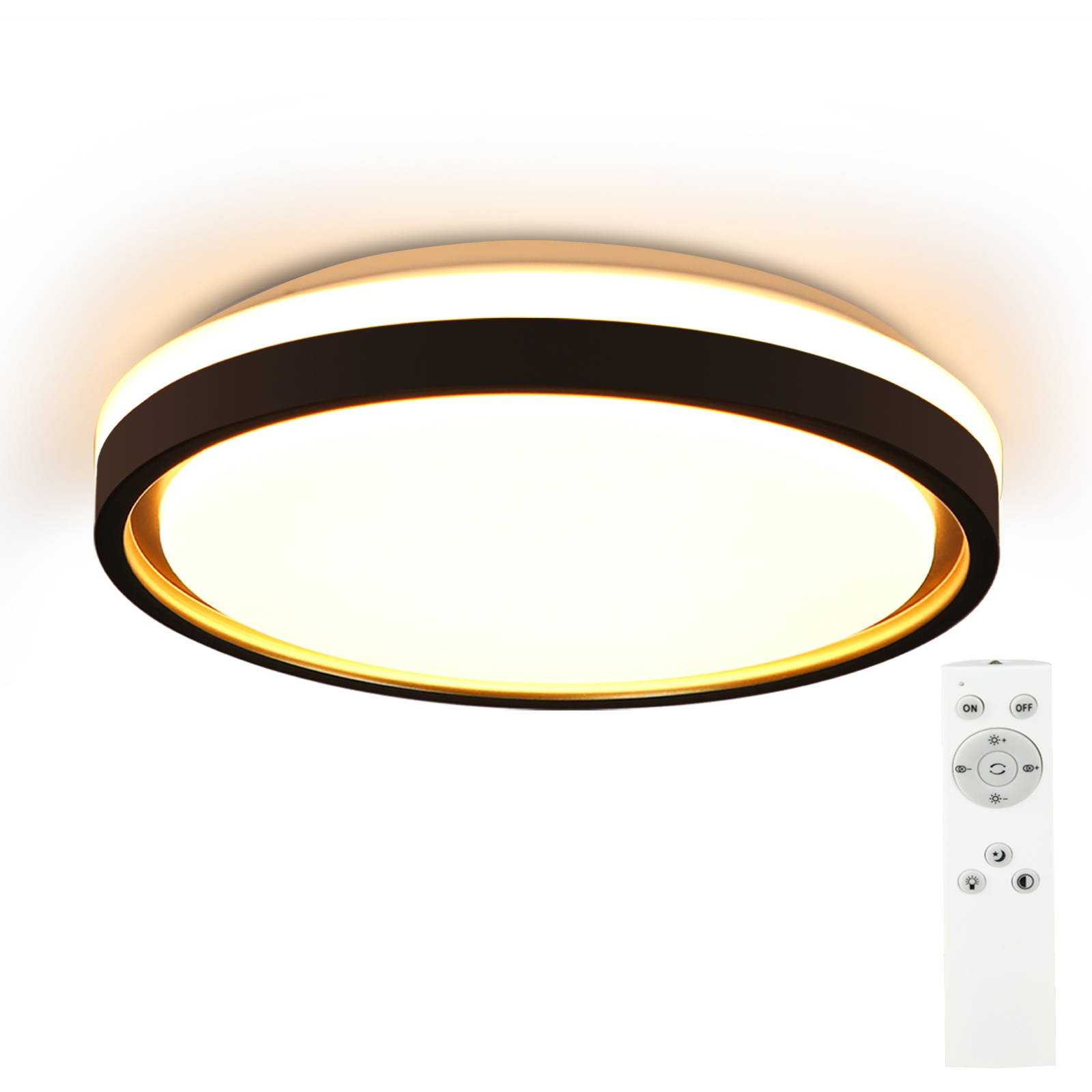 NETTLIFE LED - taklampa, svart, plast