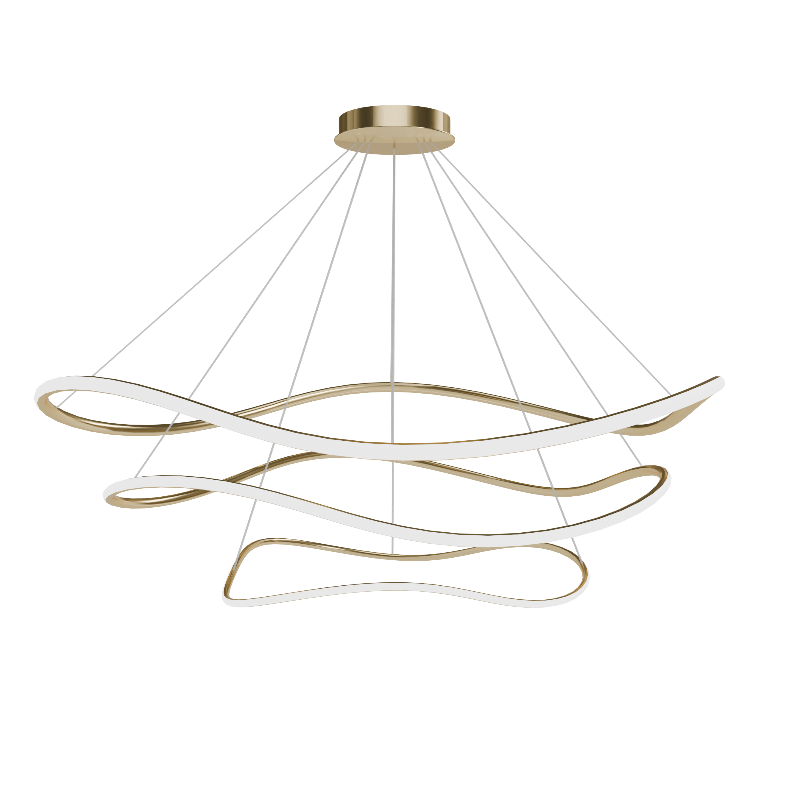 TOOLIGHT hängande taklampa LHJ051-CP1 Guld 110x110x60cm