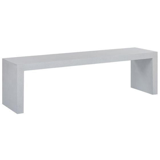 Trädgårdsbänk TARANTO 150 cm Betong Vit