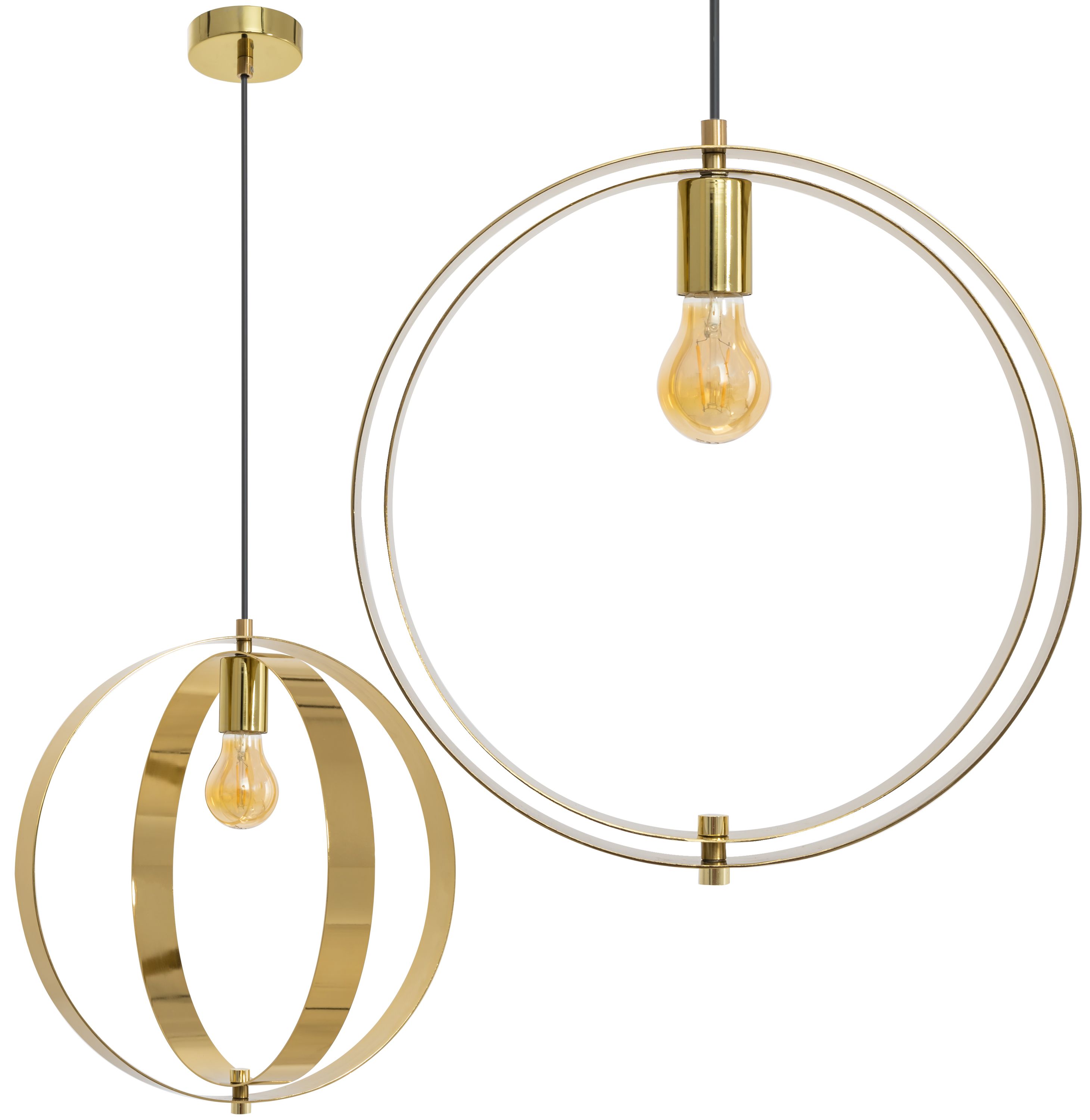 TOOLIGHT hängande taklampa APP961-1CP Guld 37x37x90cm
