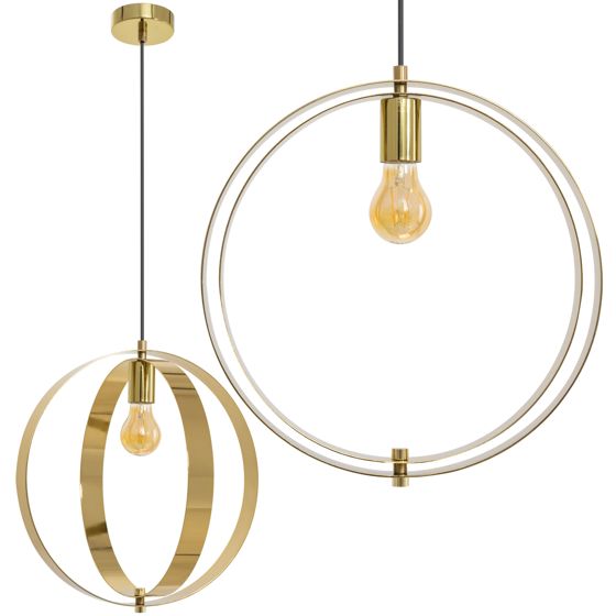 TOOLIGHT hängande taklampa APP961-1CP Guld 37x37x90cm