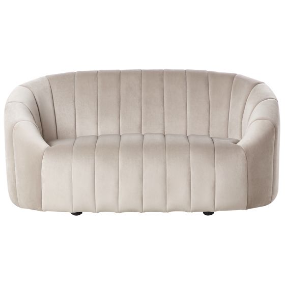 Soffa 2-sits MALUNG Sammet Beige