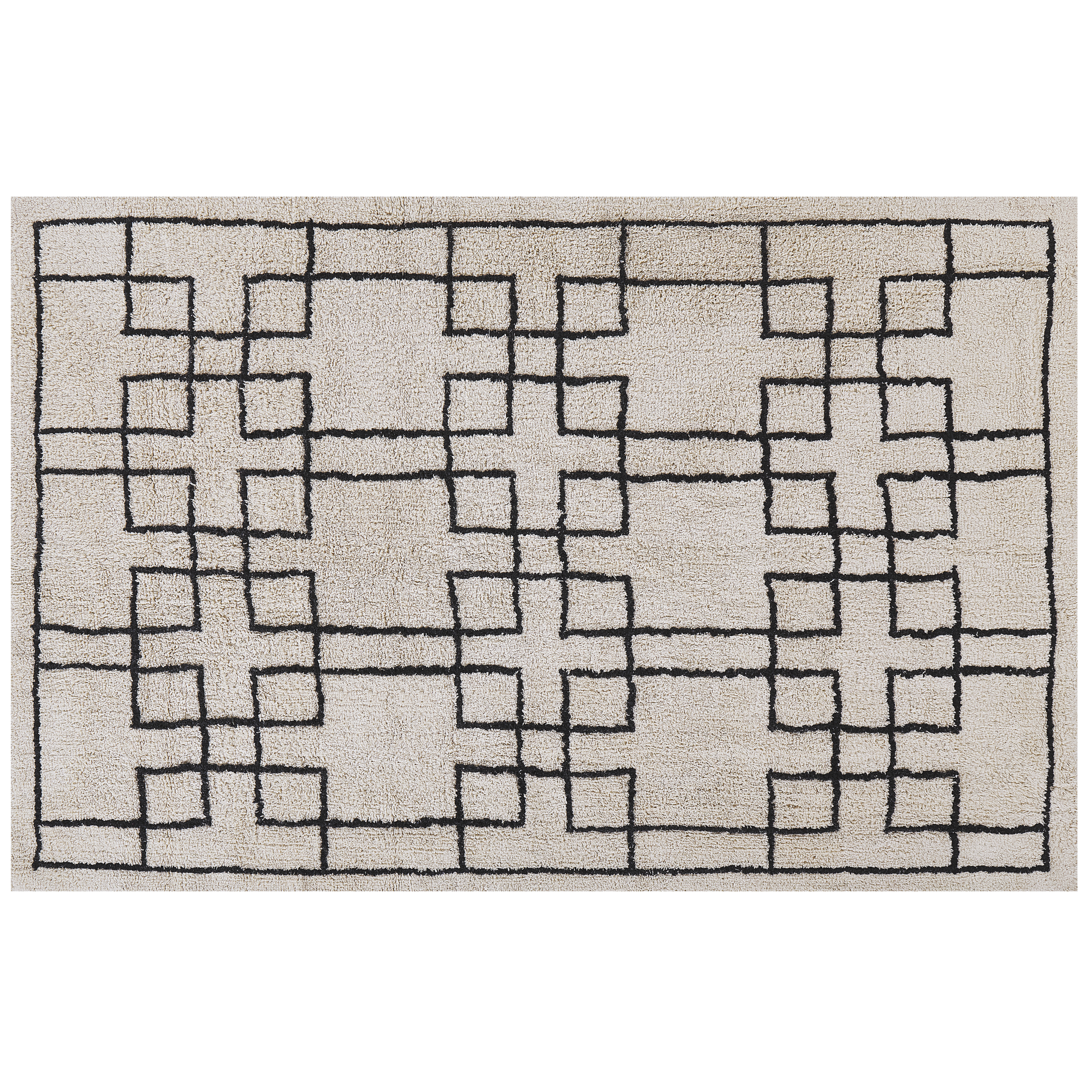 Matta TURHAL Beige 160 x 230 cm Bomull