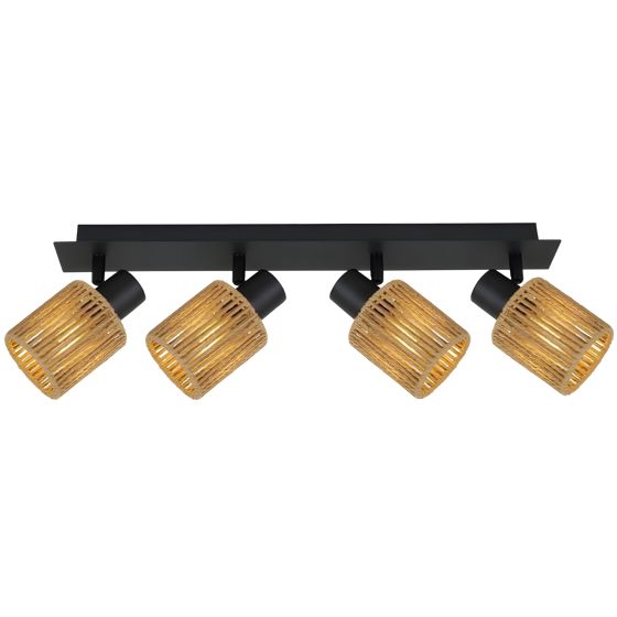 TOOLIGHT hängande taklampa APP1825-4W Svart 76x76x16cm
