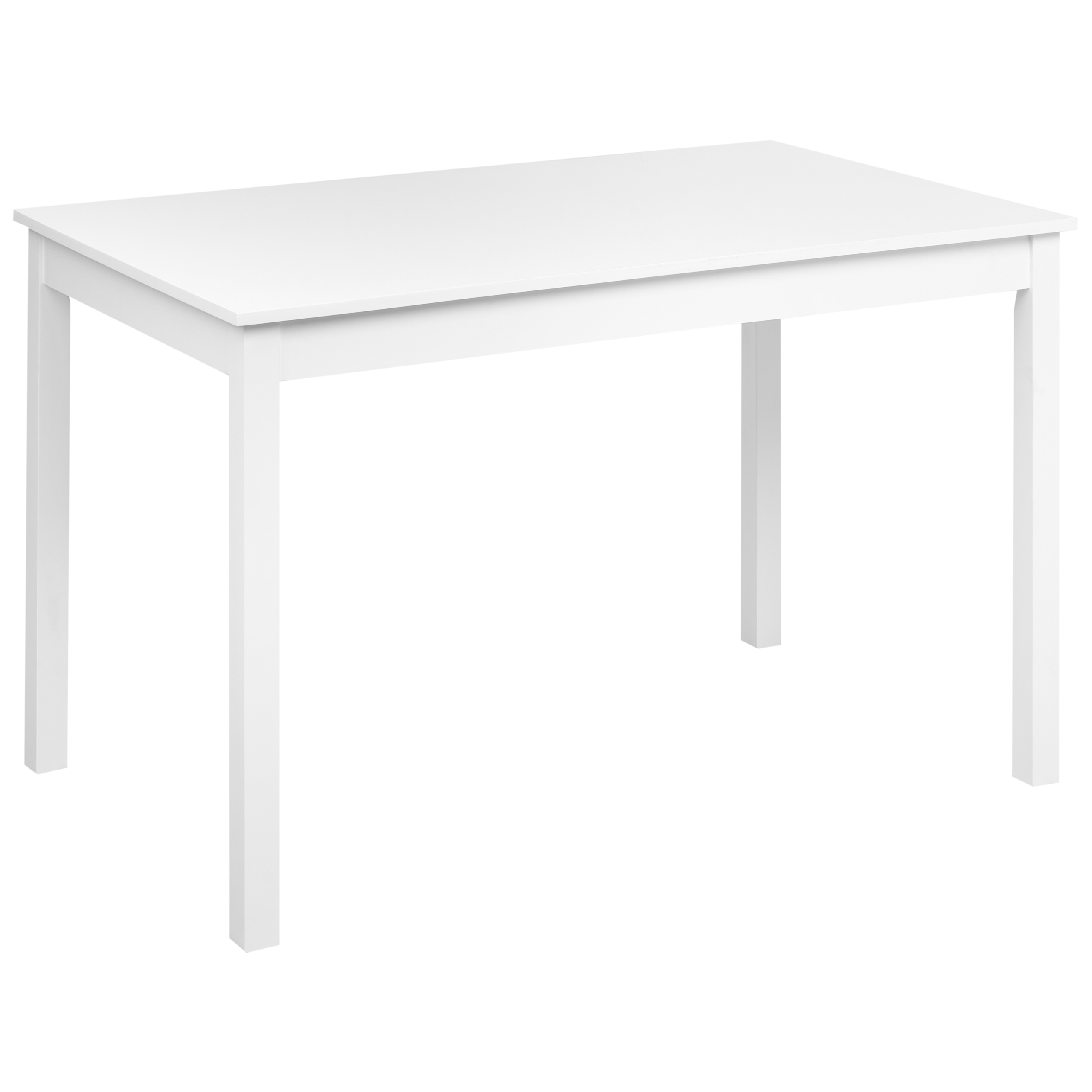 Matbord BARLEE Vit 120 cm 75 cm Poppelträ