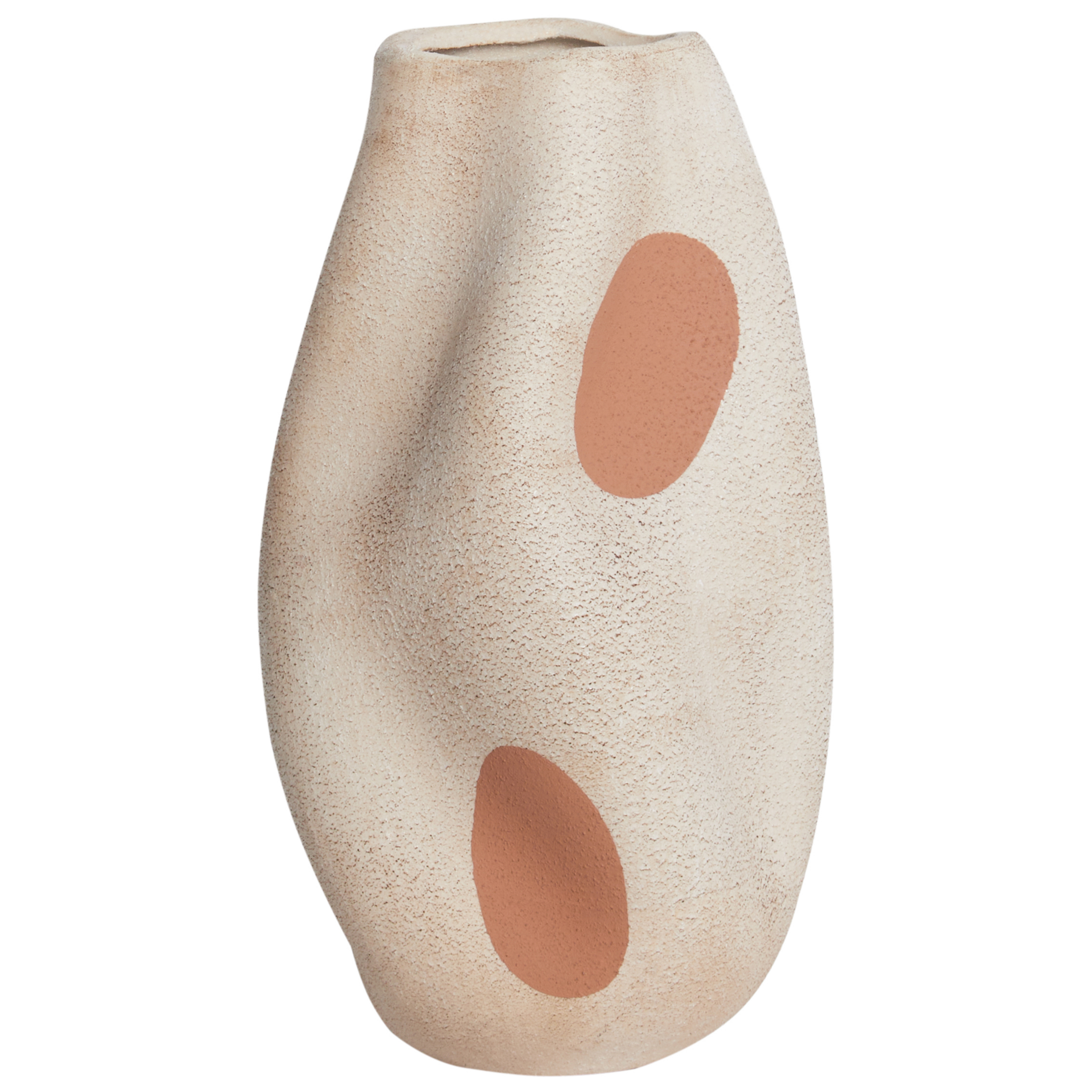 Blomvas BATOIDEA 25 cm Stengods Ljusbeige