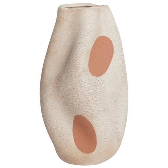 Blomvas BATOIDEA 25 cm Stengods Ljusbeige