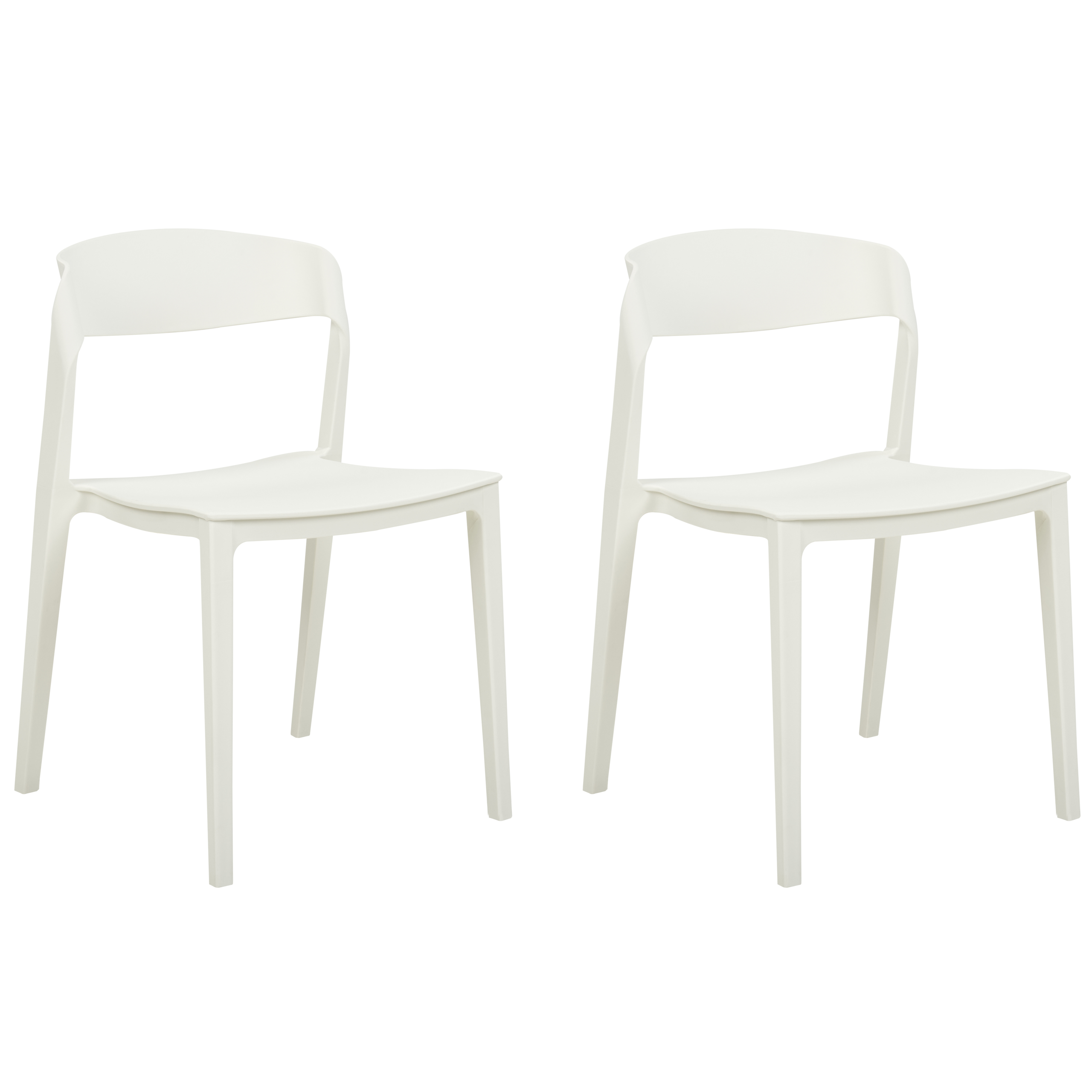 Set med 2 matstolar SOMERS Vit