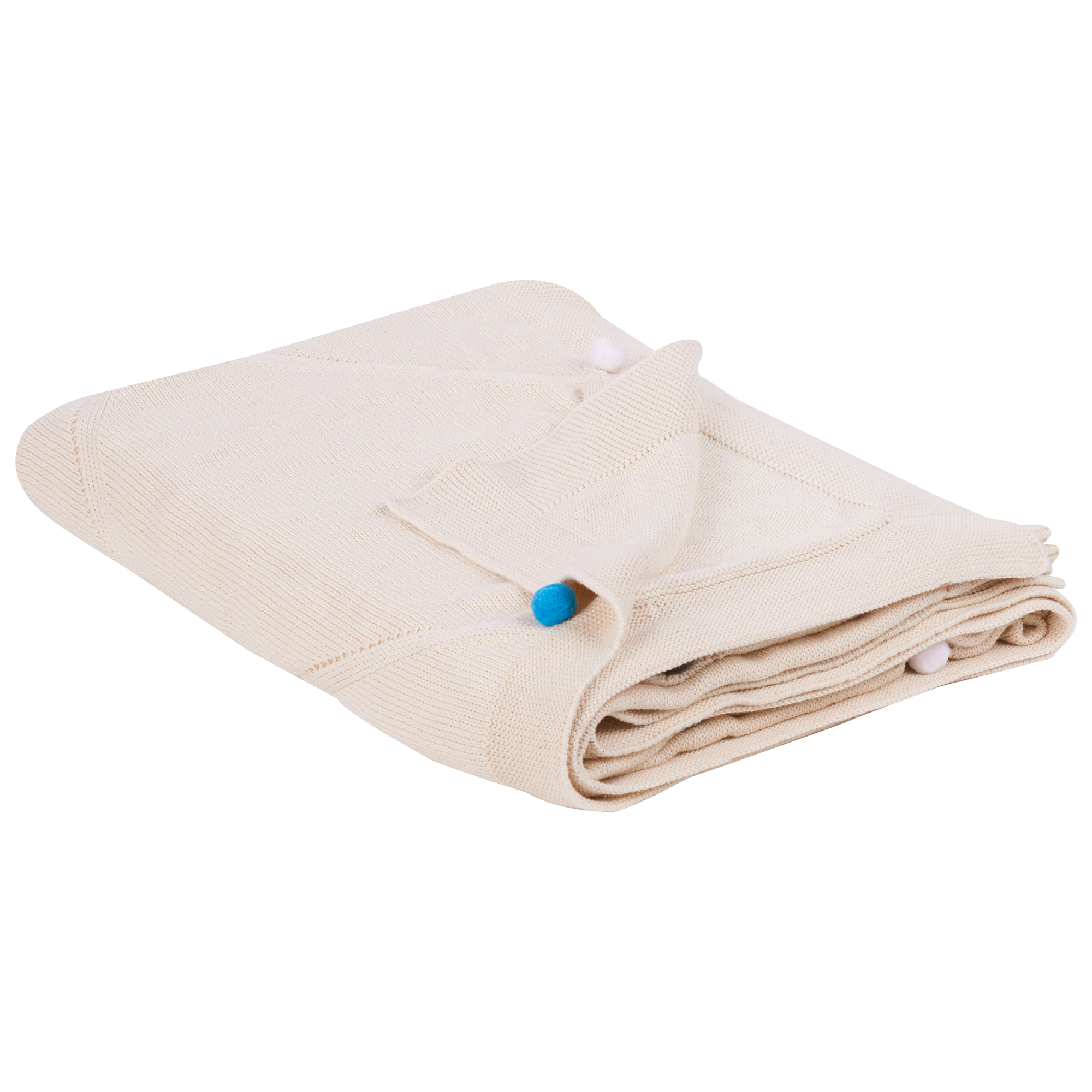 Pläd GAIDAR Bomull 130 x 170 cm Beige