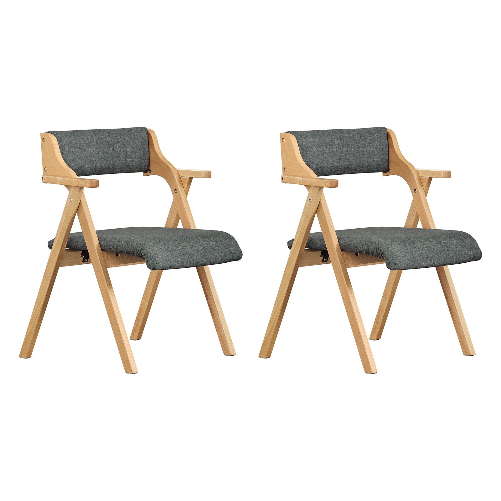 Kontorsstol med armstöd i mörkgrått 61.5x56x77.6 cm FST98-SGX2