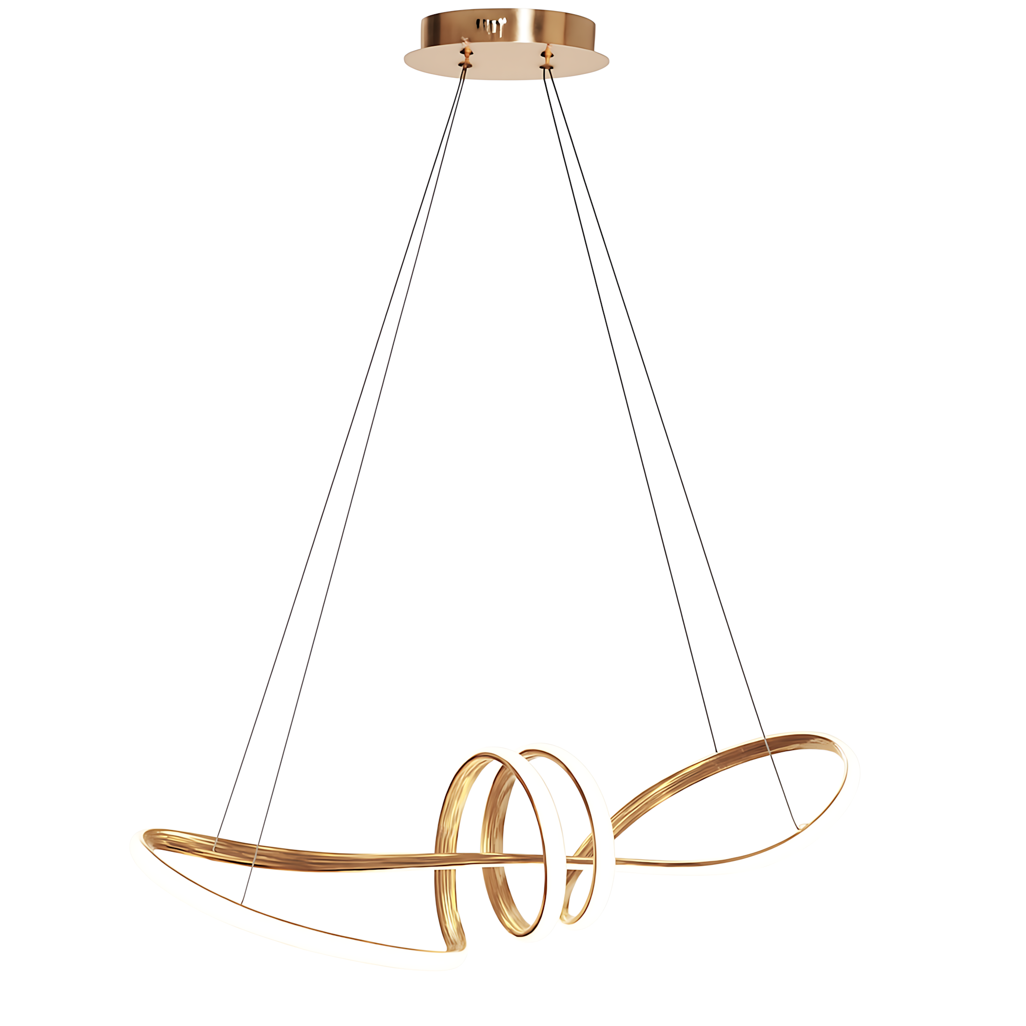 TOOLIGHT hängande taklampa LHJ036-CP LED Guld 28x69x29cm