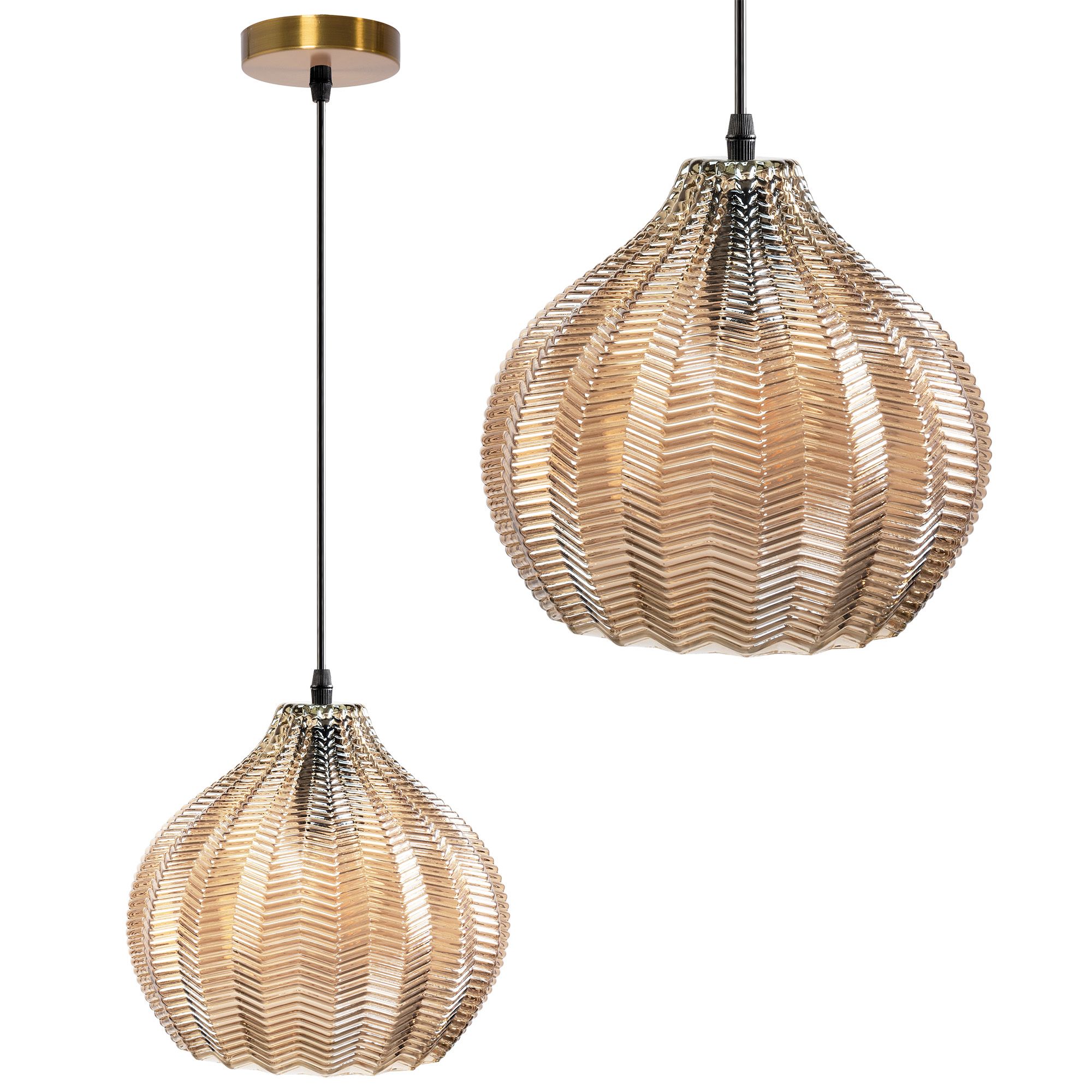 TOOLIGHT hängande taklampa APP893-1CP Svart 20,5x23x90cm