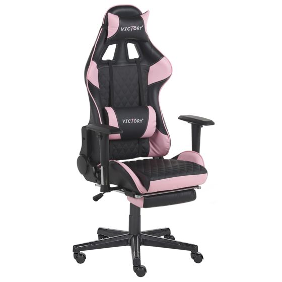 Gamingstol VICTORY Konstläder Rosa