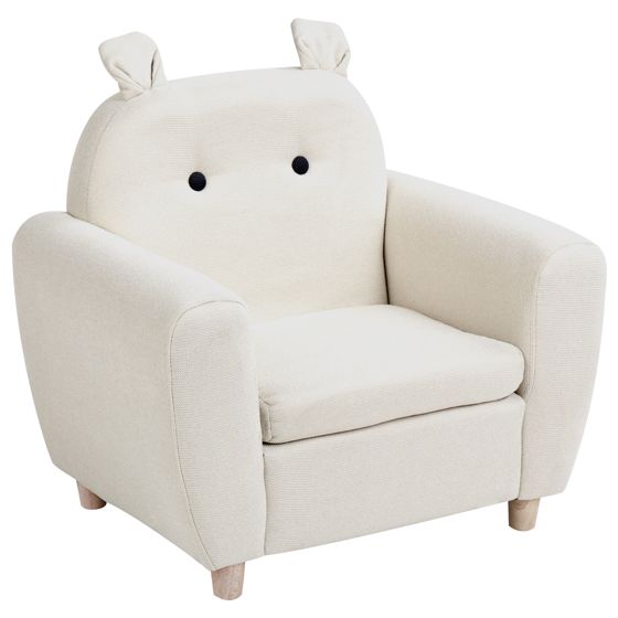 Barnfåtölj Flodhäst MARIBO Beige