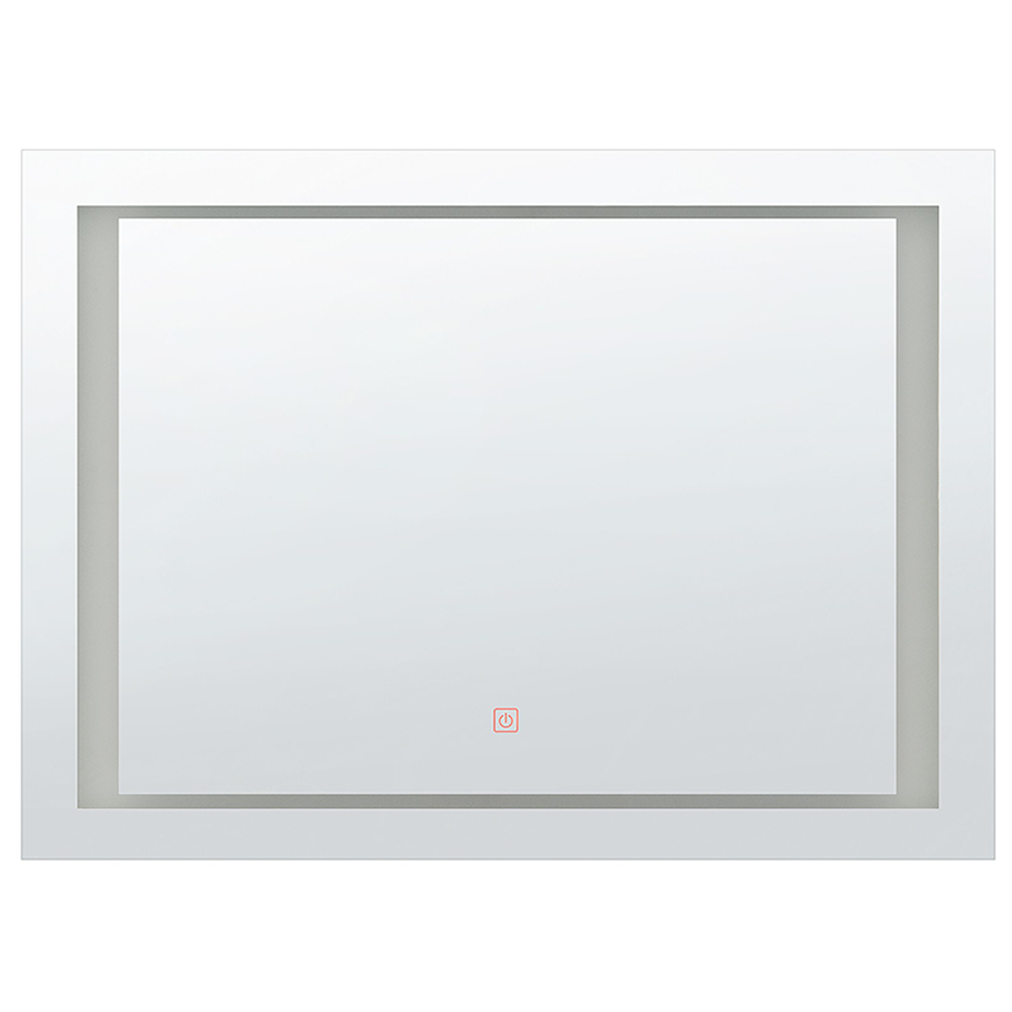 Badrumsspegel med LED EYRE 80 cm 60 cm Silver
