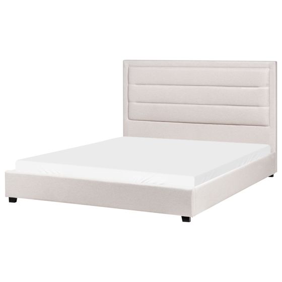 Säng med lamellram ROUEN 160 x 200 cm Ljusbeige