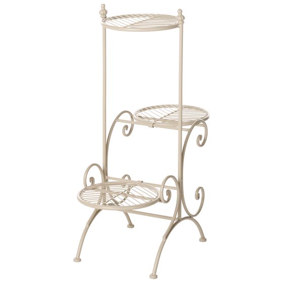 Växtställ ASAGAO 26 cm Metall Beige
