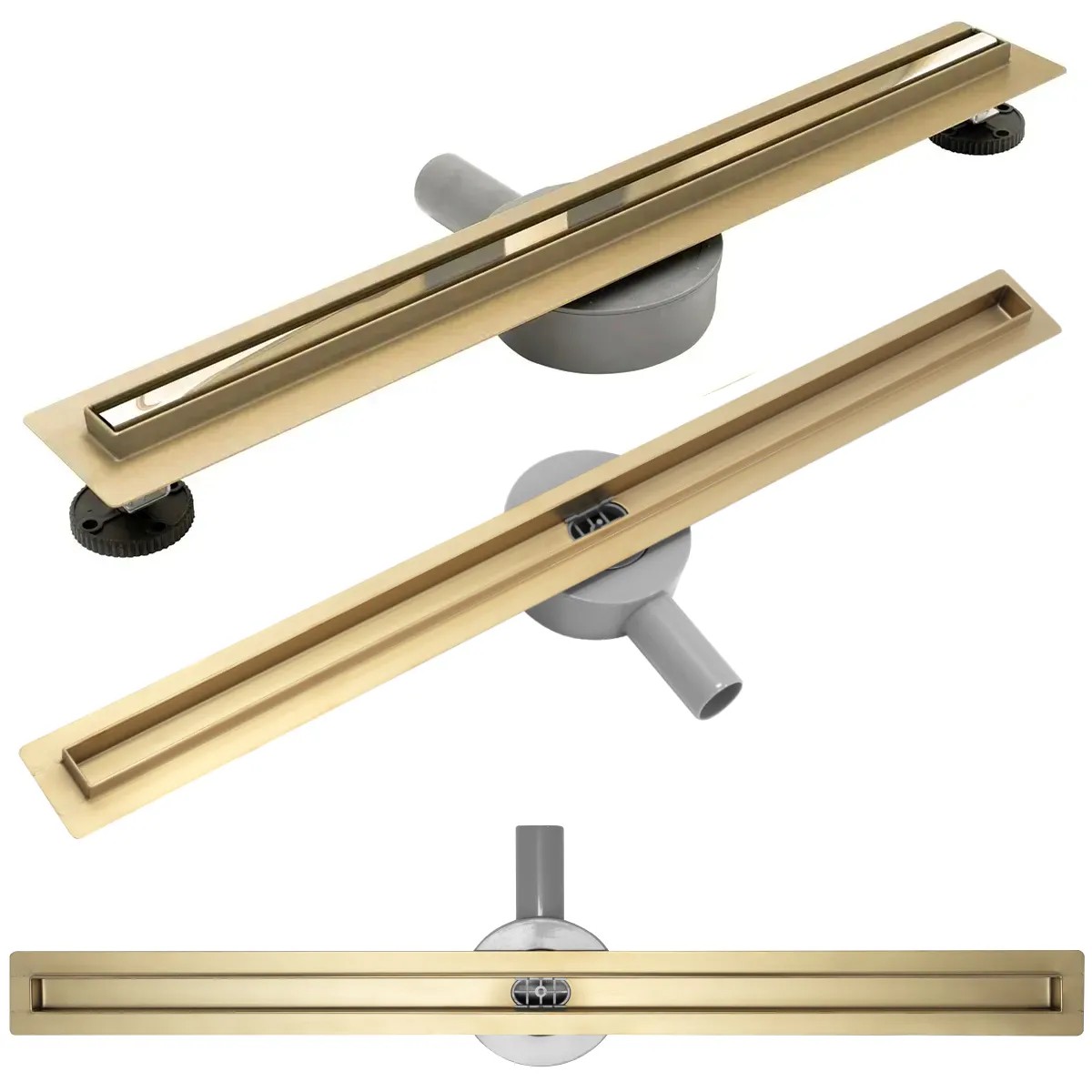 REA Linjeavlopp NEO SLIM PRO 500 Guld, 50x3,1x8cm