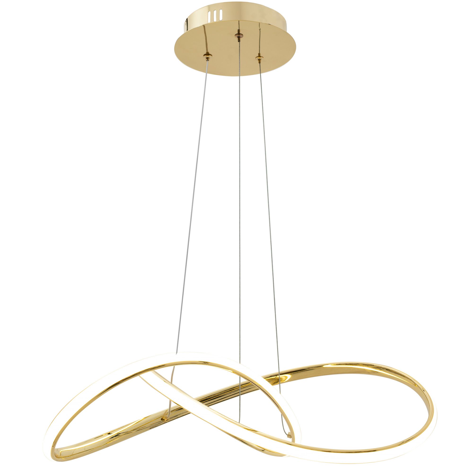 TOOLIGHT hängande taklampa LED APP1601-CP Guld 56x55x16cm