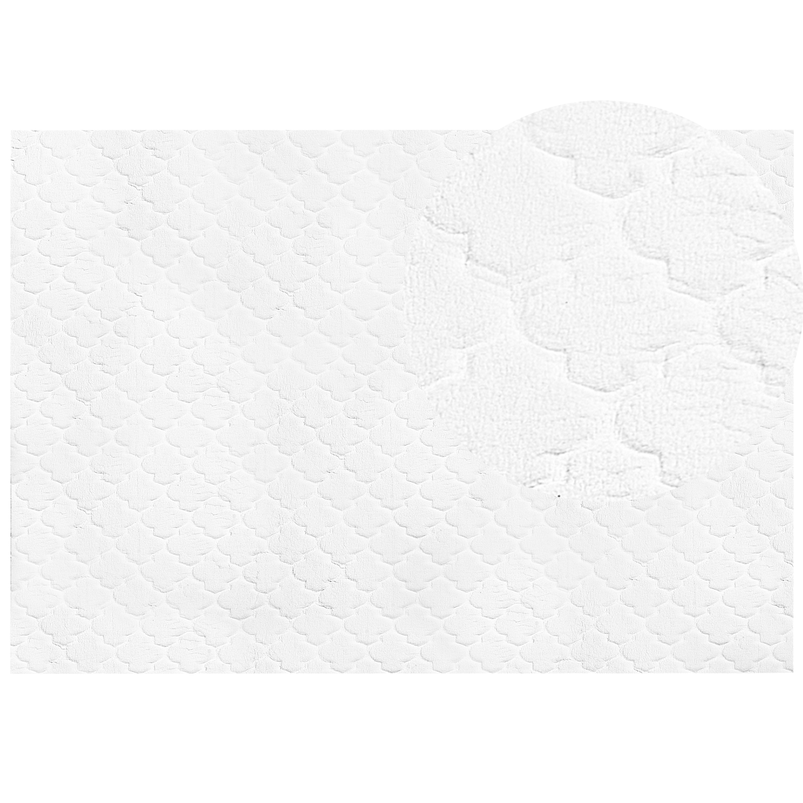 Fuskpälsmatta GHARO Vit 160 x 230 cm