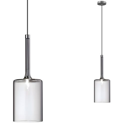 TOOLIGHT hängande taklampa APP1702-1CP B Grå 14x10x30cm