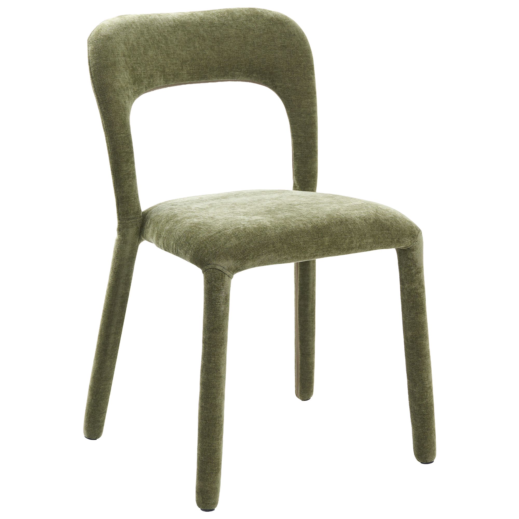 Set med 2 stolar LAKEVILLE Chenille Grön