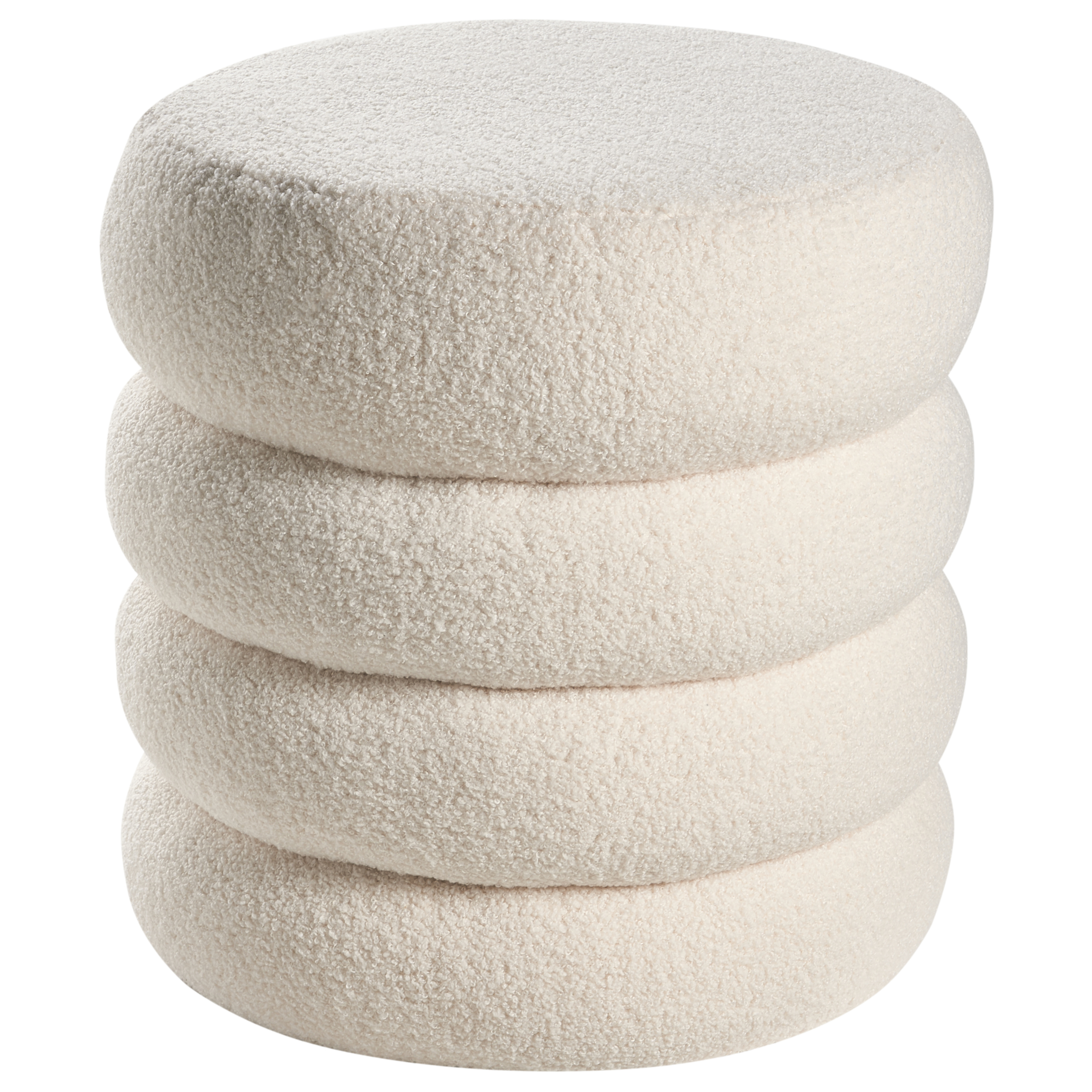 Sittpuff SUMPTER Bouclé Off-White