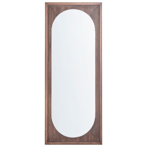 Väggspegel LUNAS 80 cm 200 cm Kejsarträ Brun