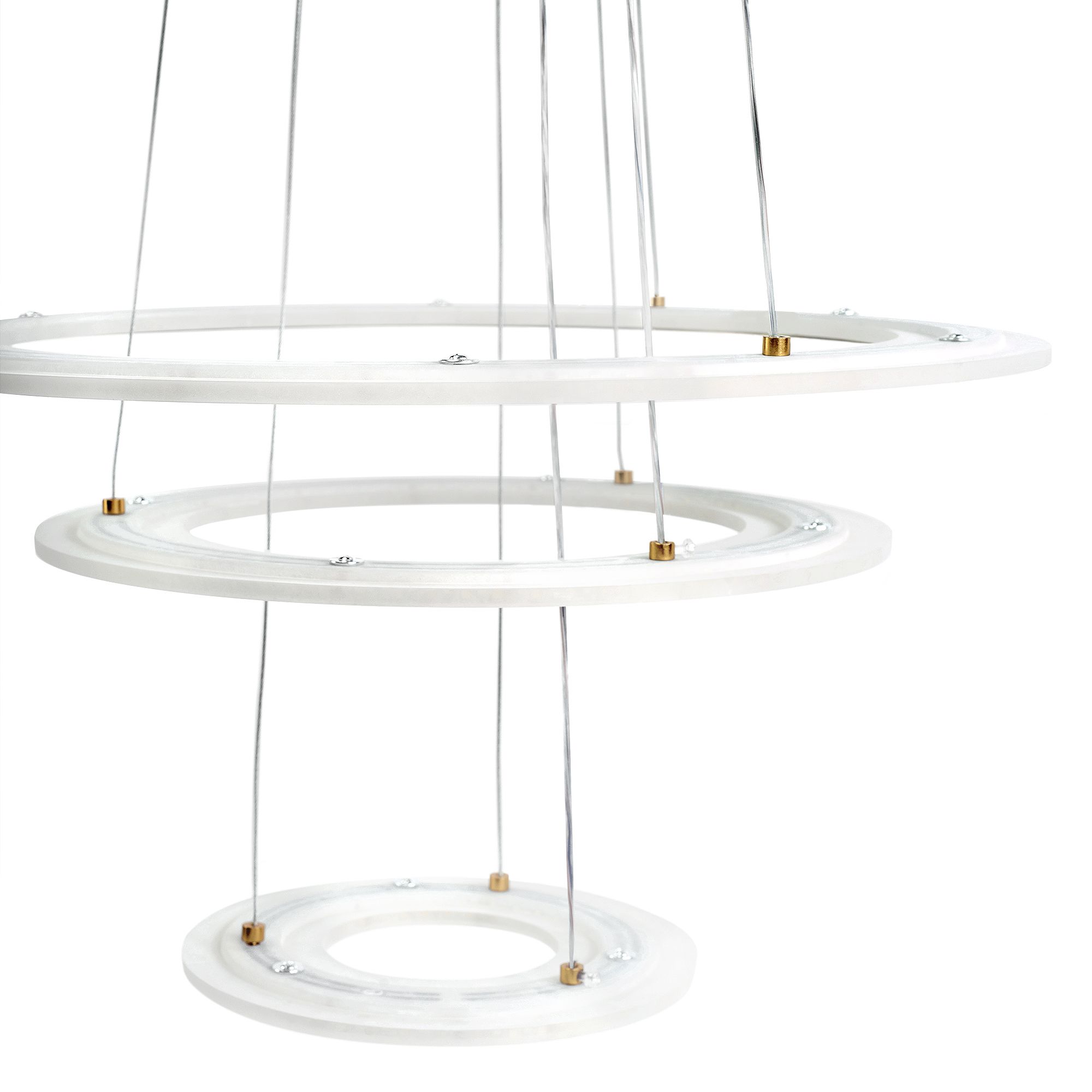 TOOLIGHT hängande taklampa LED G041-3CP Borstat guld 46,5x46,5x90cm