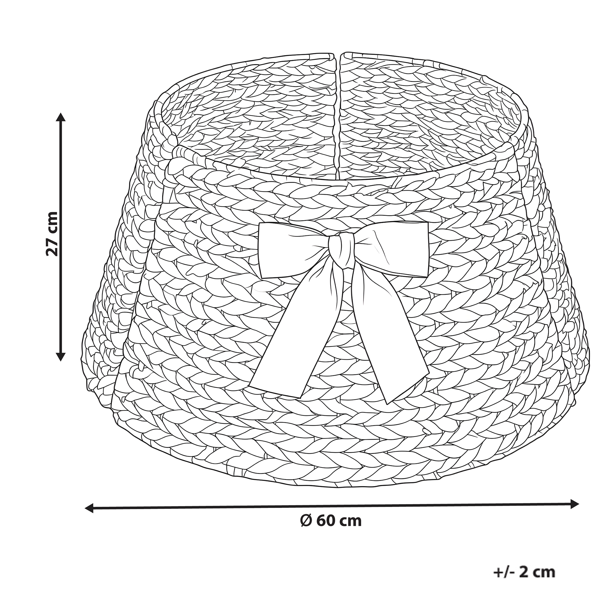 Julgranskrage HUMPPLIA  60 cm Röd