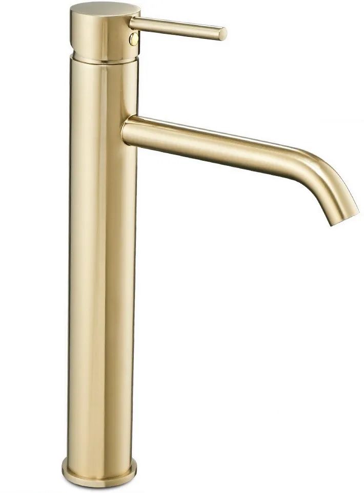 REA Tvättställsblandare LUGANO Hög Guld, 18x5x28cm