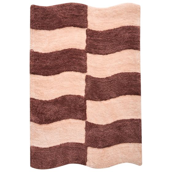 Badrumsmatta DIWANA Brun/ Beige 60 x 90 cm