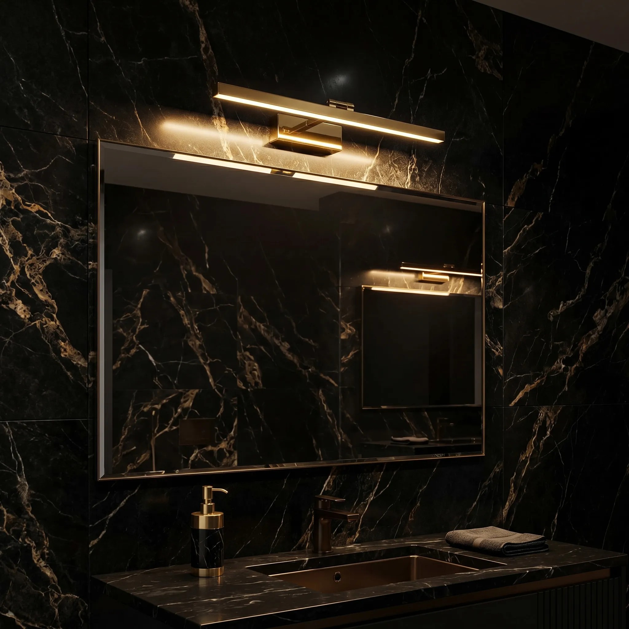 TOOLIGHT vägglampa APP1864-1W 60cm LED Guld 18x18x60cm