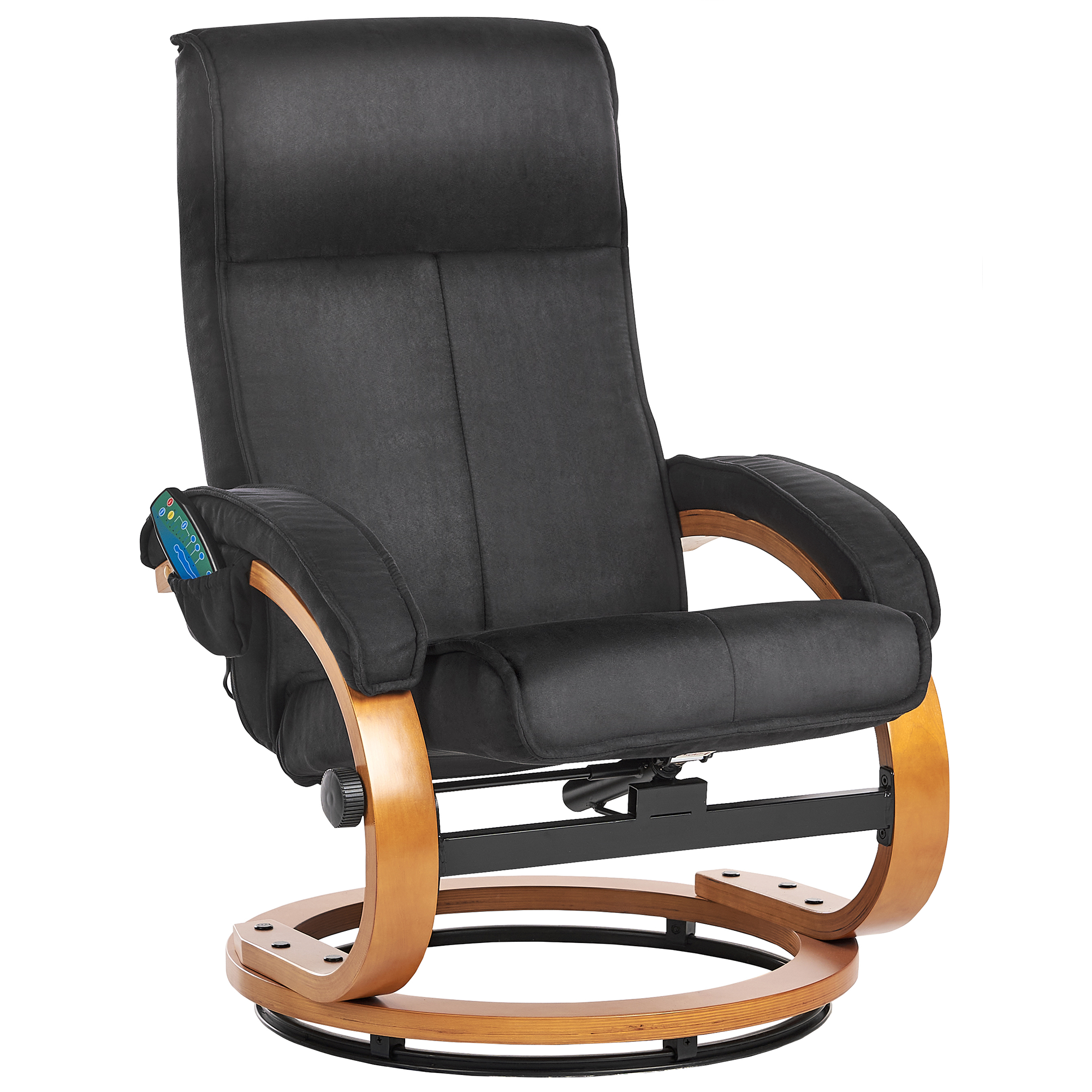 Massagestol HERO med fotpall Svart