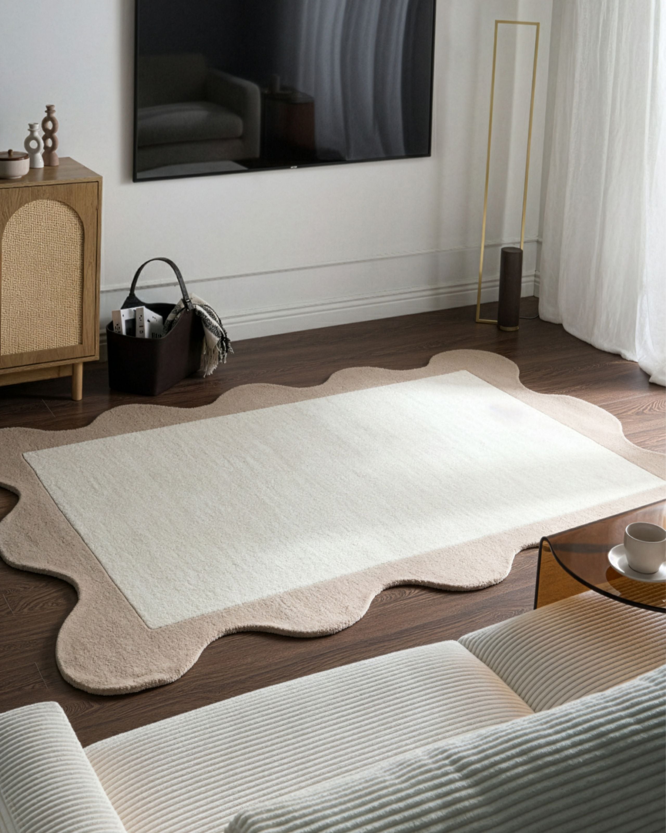 Matta SANGHAR Beige 160 x 230 cm Ull
