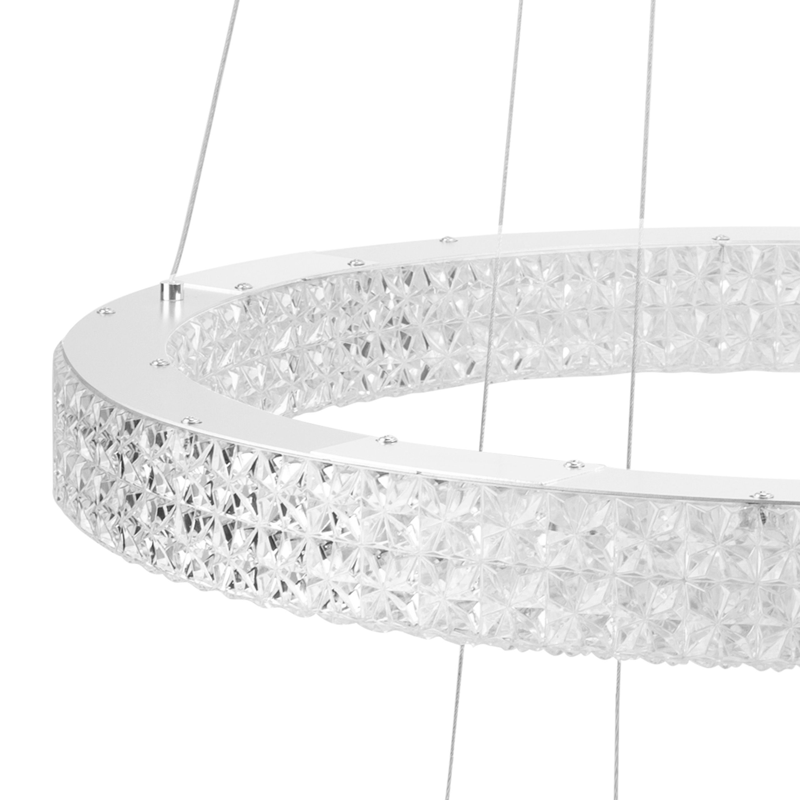 TOOLIGHT hängande taklampa MS008-CP LED Krom 60x60x90cm