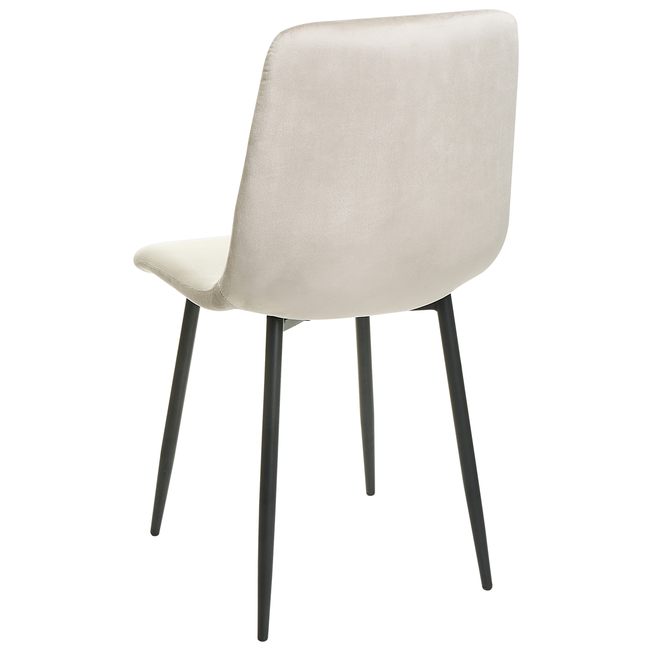 Set med 4 matstolar HAVRE Sammet Beige