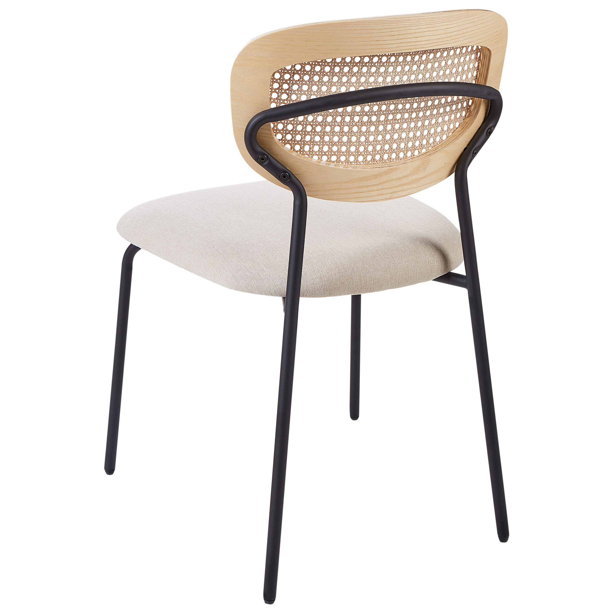 Set med 2 matstolar MAYETTA Metall Ljusbeige