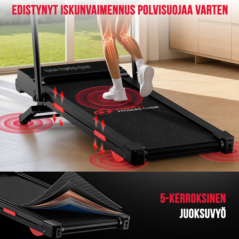 Y5 löpband med handtag automatisk lutning 0 15 % borstlös motor stötdämpning för hemmaträning och promenader