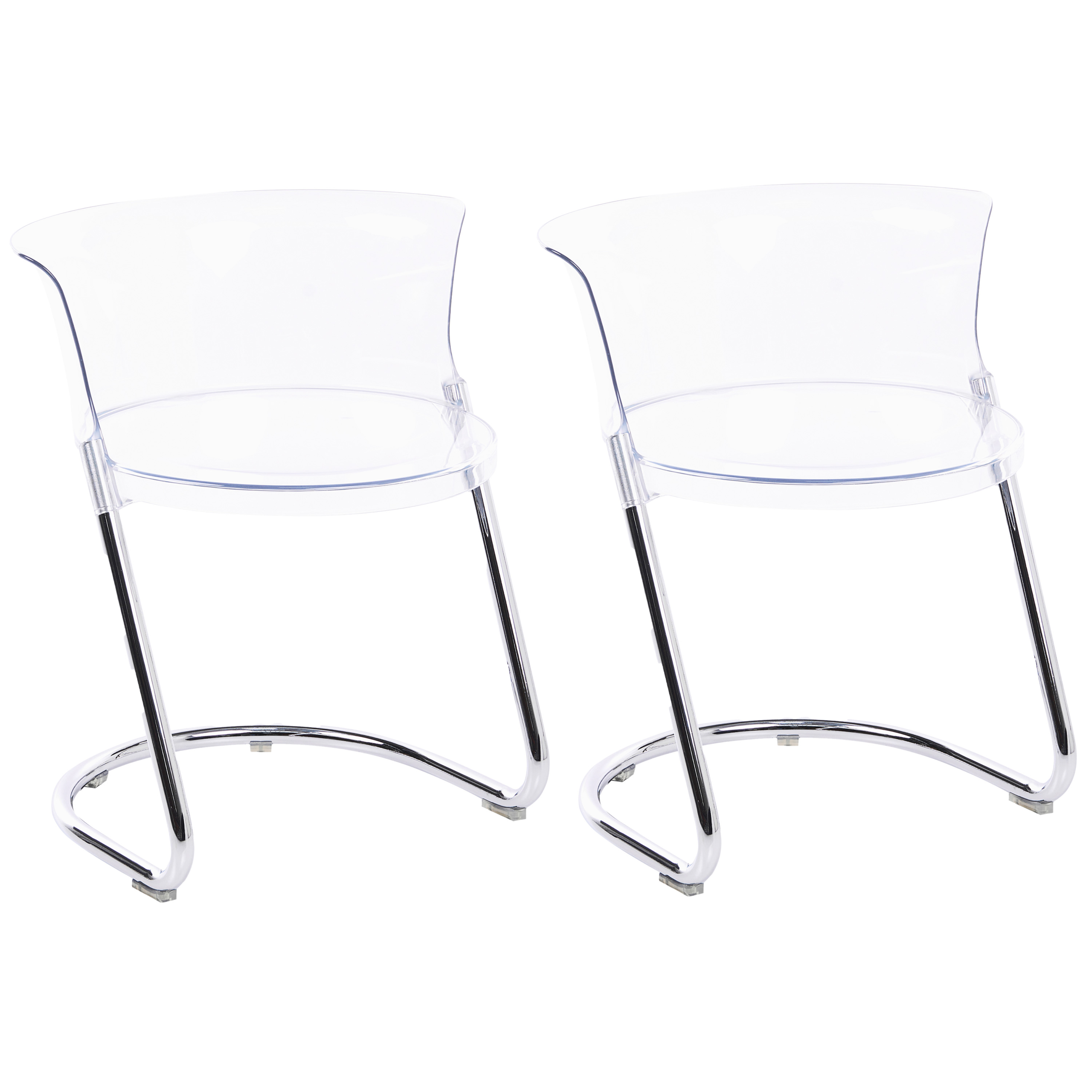 Set med 2 matstolar OSHKOSH Transparent