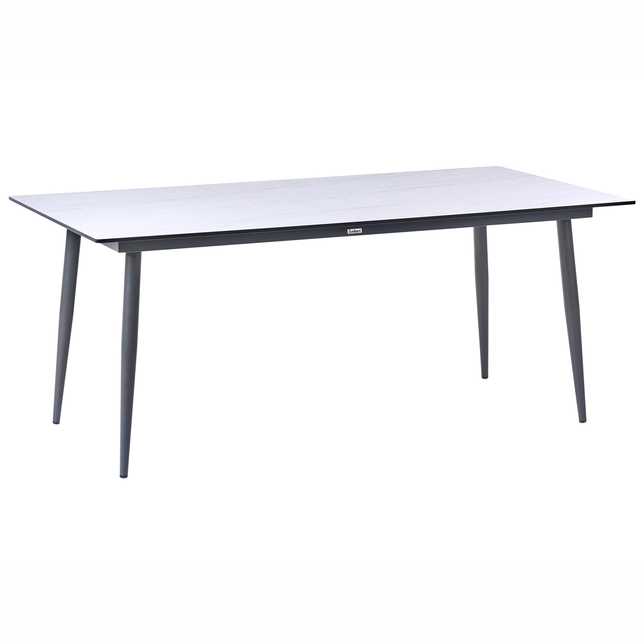 Trädgårdsmatbord TOLENTINO 180 cm 90 cm Steneffekt Travertin-effekt