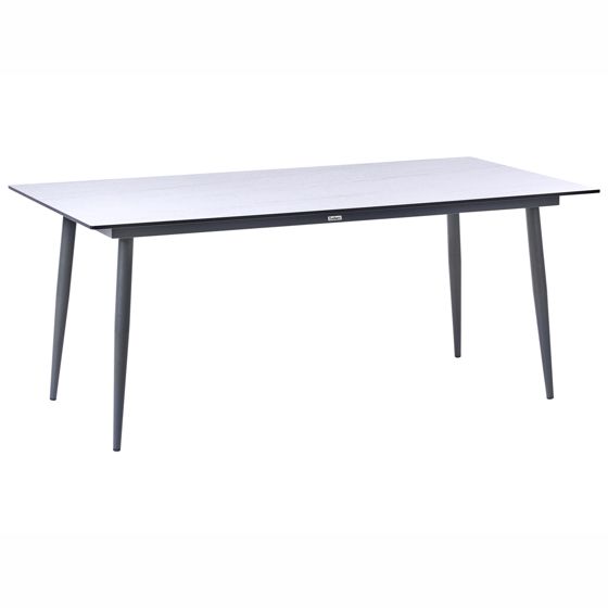 Trädgårdsmatbord TOLENTINO 180 cm 90 cm Steneffekt Travertin-effekt