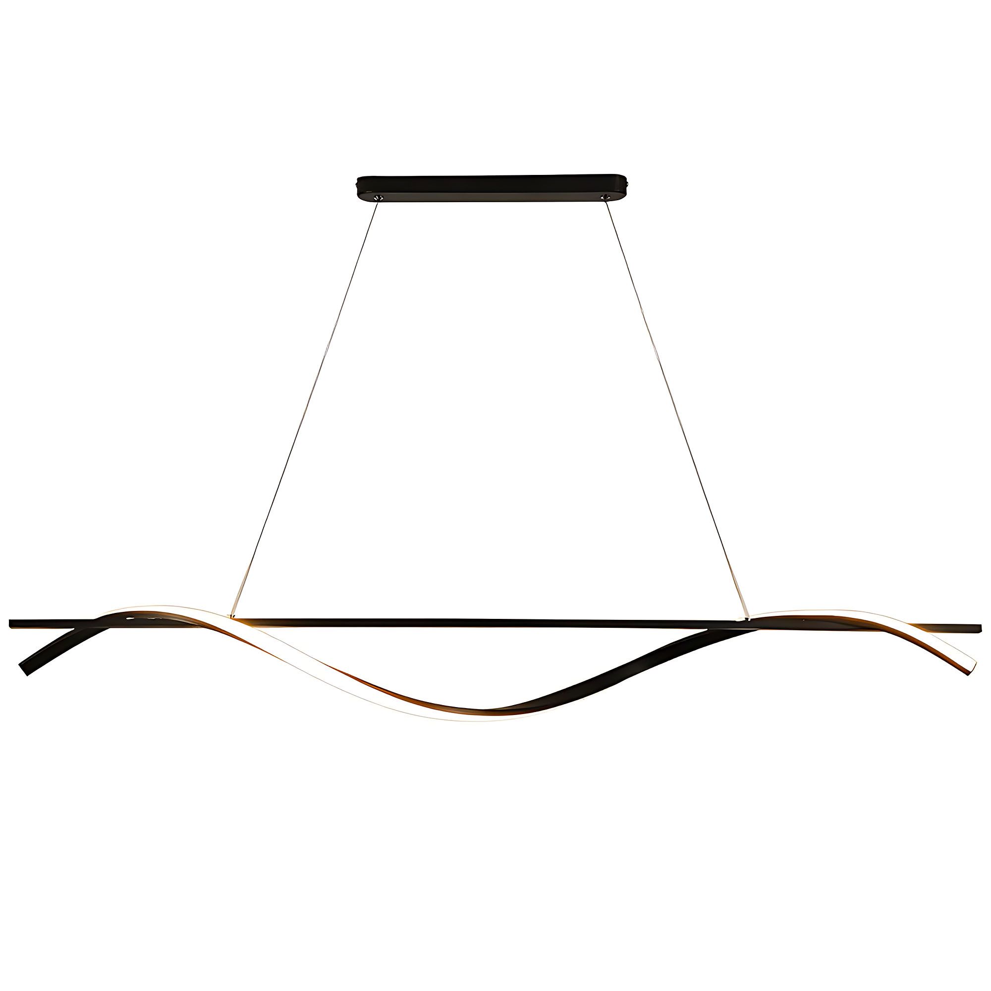 TOOLIGHT hängande taklampa LHJ019-CP 120cm Svart 120x20x40cm