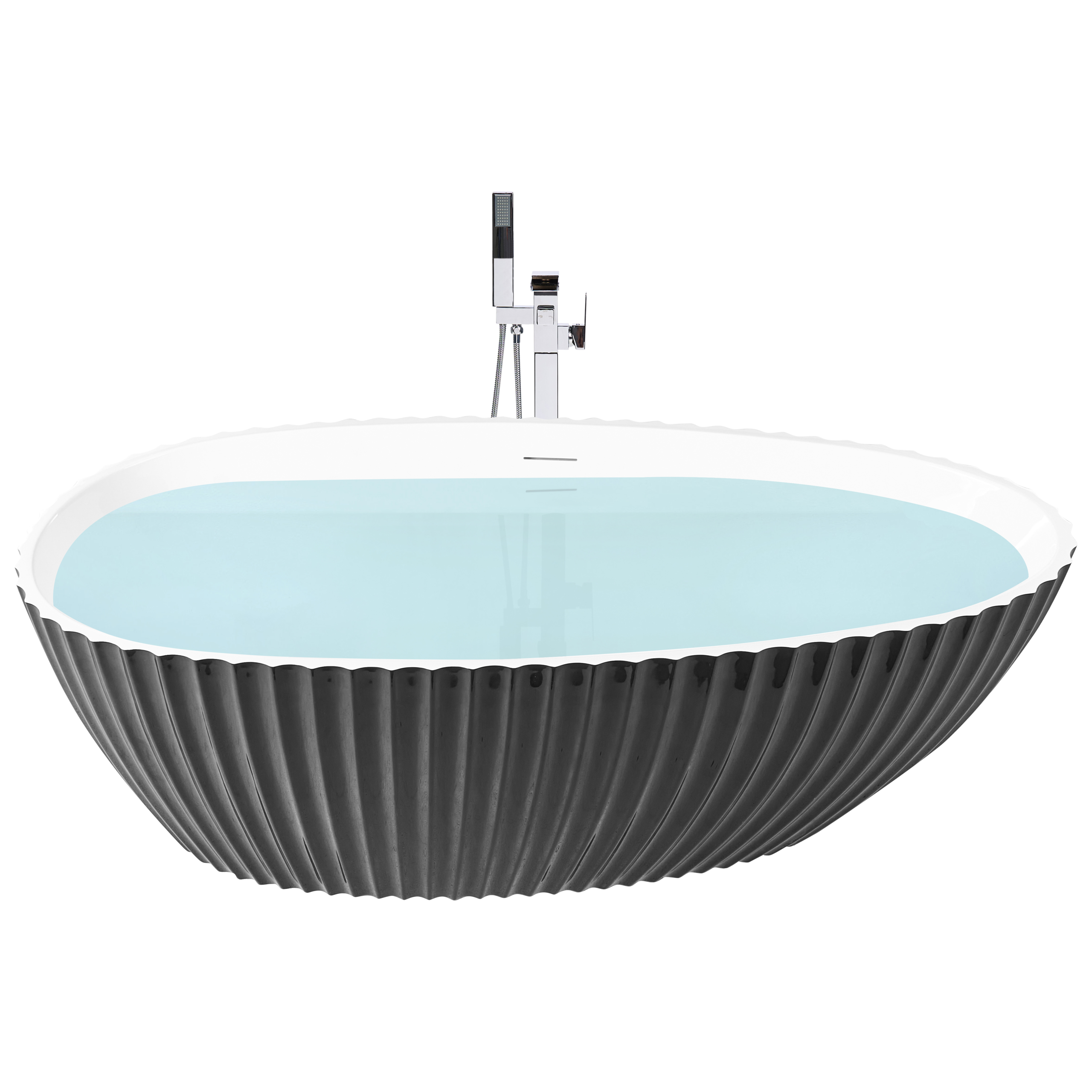 Fristående badkar TEFE 1700 x 780 mm Svart
