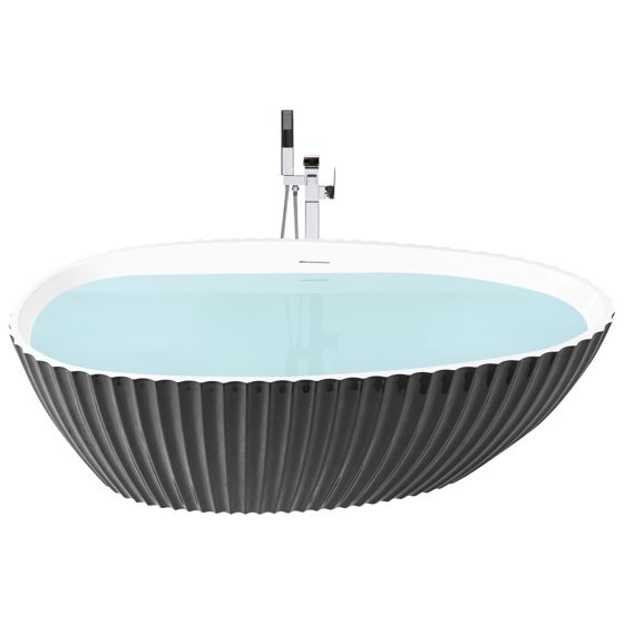 Fristående badkar TEFE 1700 x 780 mm Svart