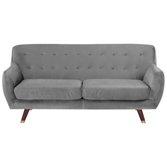 Soffa 3-sits BODO Sammet Grå