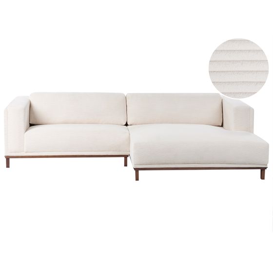 Hörnsoffa 4-sits VENG Manchester Ljusbeige Vänstervänd